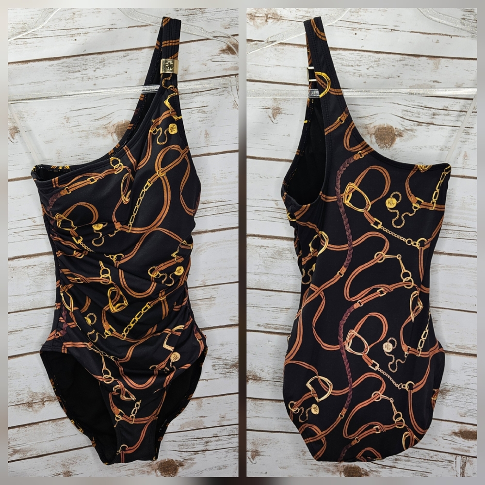 Ralph Lauren One-piece One Shoulder Swimsuit Size 0